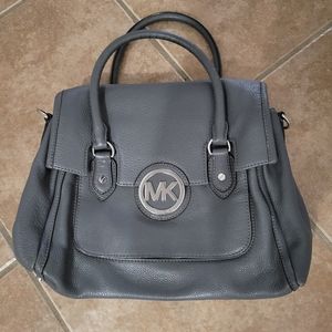Michael Kors Grey Leather Purse